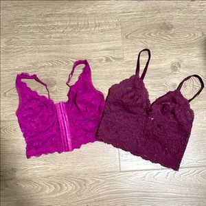 Bralette lace - purple bundle 2 piece